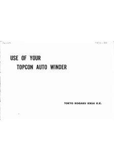 Topcon Super DM manual. Camera Instructions.